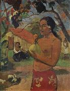 Paul Gauguin Woman Holdinga Fruit oil painting
